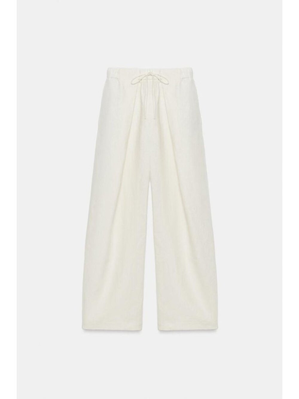 ZARA 100% LINEN PLEATED PANTS ZW COLLECTION